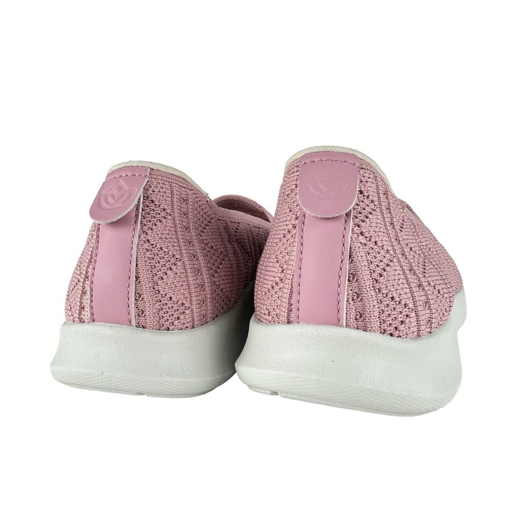 Spenco Women's Size 7 B Loafers Comfort Stretch Crochet Pink Knit‎ Shoes Slip-on - Picture 5 of 6